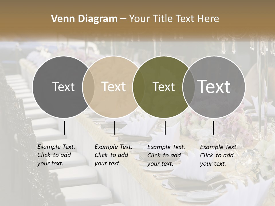 Wedding Table For Guests PowerPoint Template