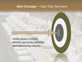 Wedding Table For Guests PowerPoint Template