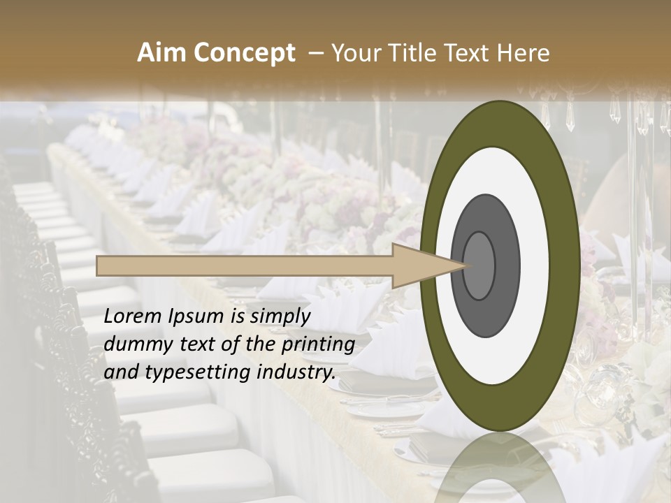 Wedding Table For Guests PowerPoint Template