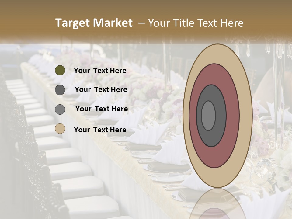 Wedding Table For Guests PowerPoint Template