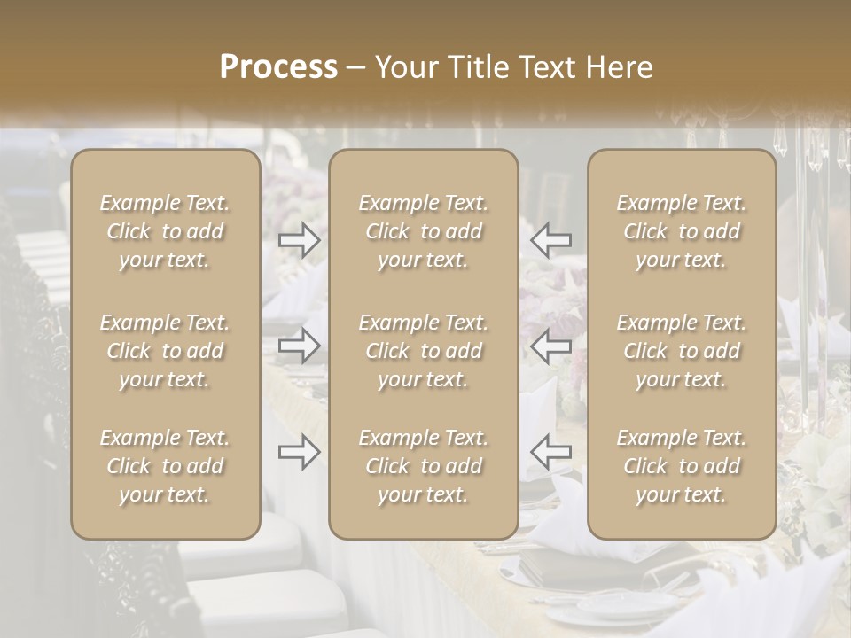 Wedding Table For Guests PowerPoint Template