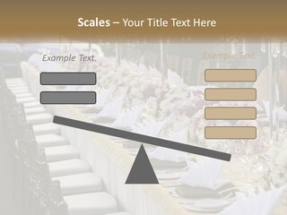 Wedding Table For Guests PowerPoint Template