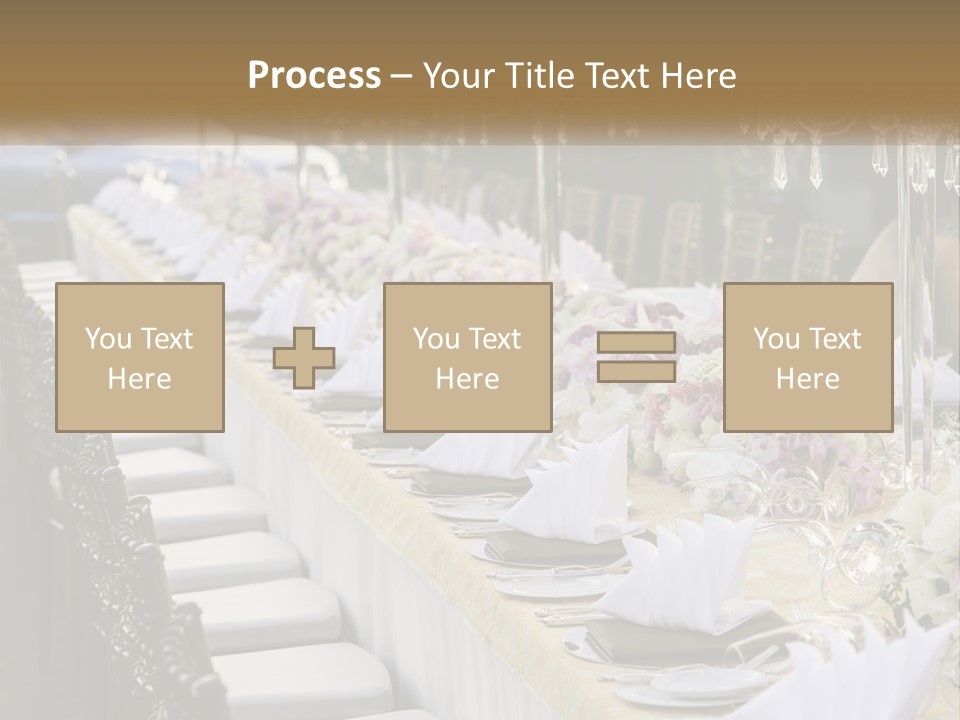 Wedding Table For Guests PowerPoint Template