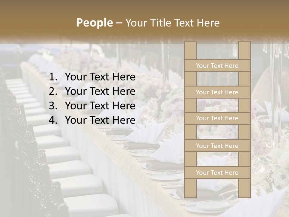 Wedding Table For Guests PowerPoint Template