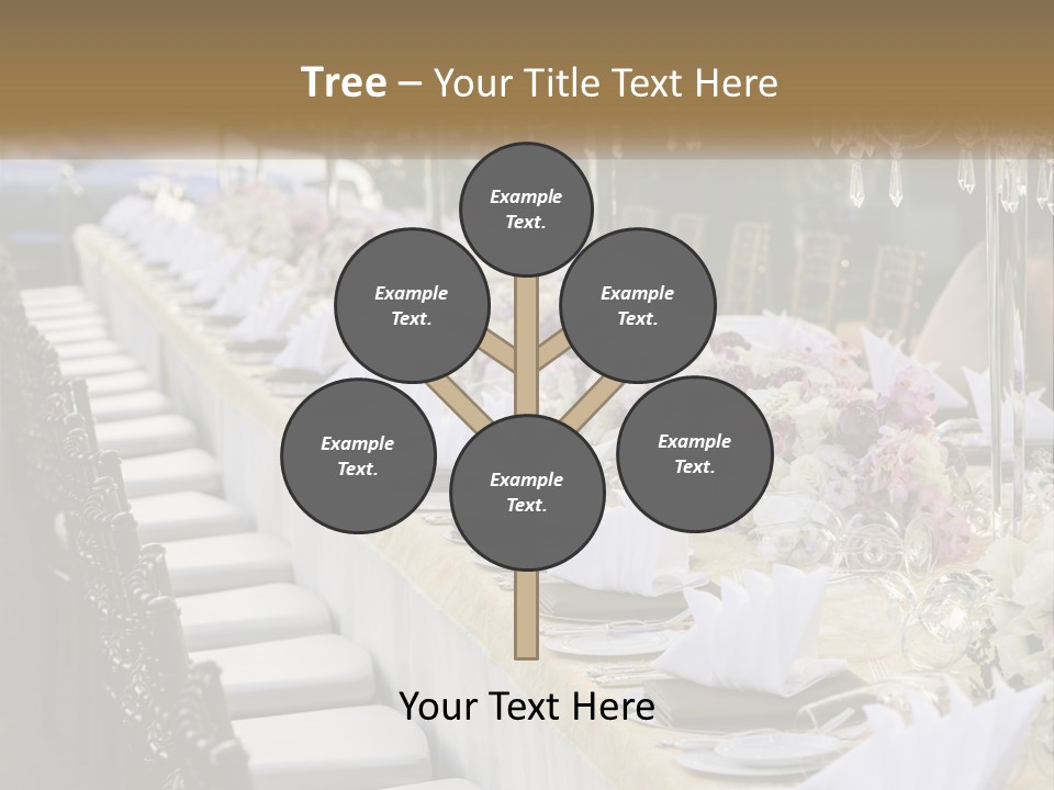 Wedding Table For Guests PowerPoint Template