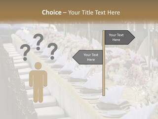 Wedding Table For Guests PowerPoint Template