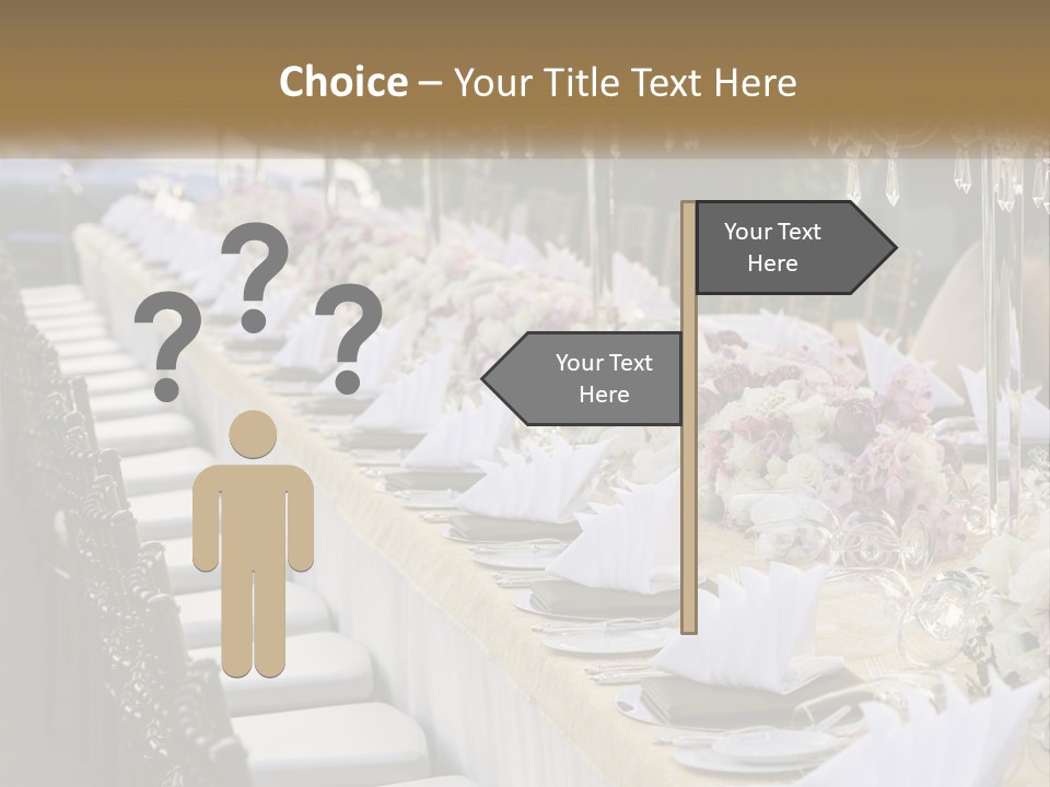 Wedding Table For Guests PowerPoint Template