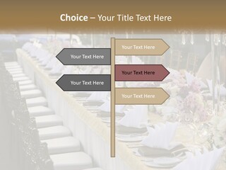 Wedding Table For Guests PowerPoint Template