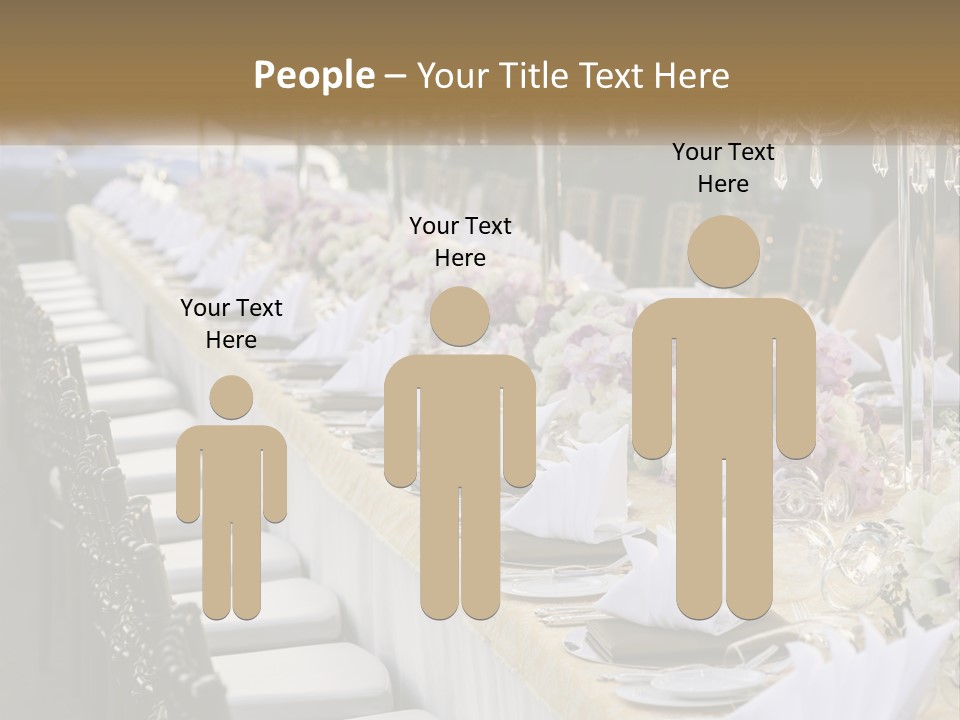 Wedding Table For Guests PowerPoint Template