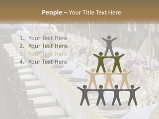 Wedding Table For Guests PowerPoint Template