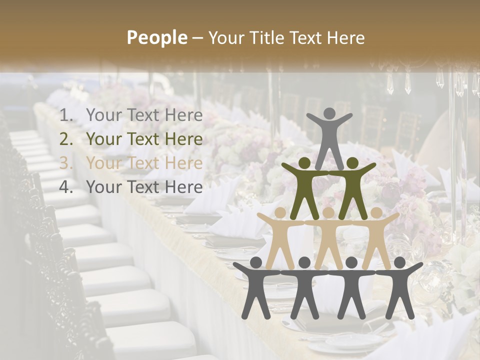 Wedding Table For Guests PowerPoint Template