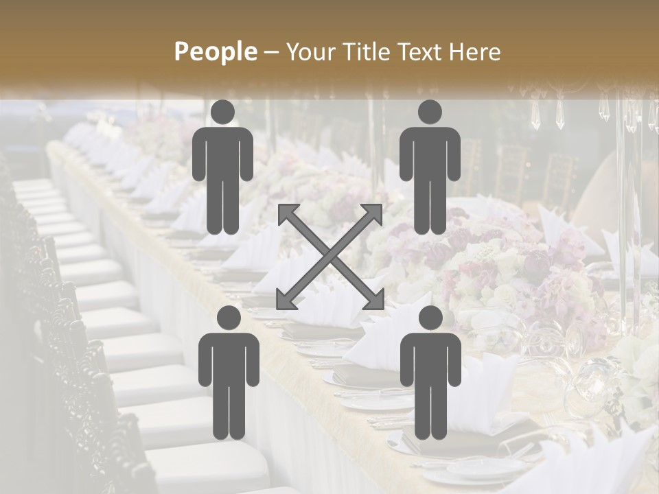 Wedding Table For Guests PowerPoint Template