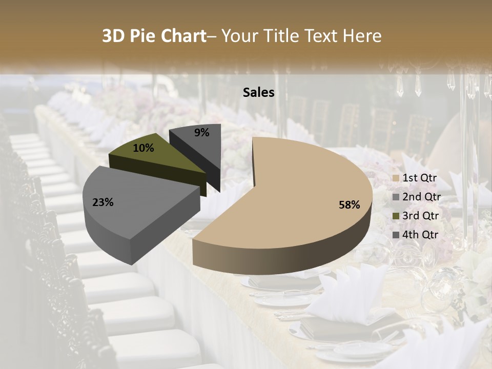 Wedding Table For Guests PowerPoint Template