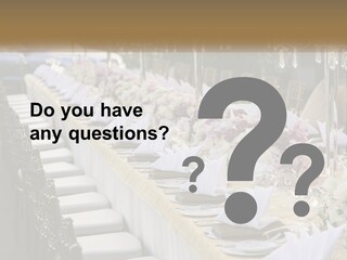 Wedding Table For Guests PowerPoint Template