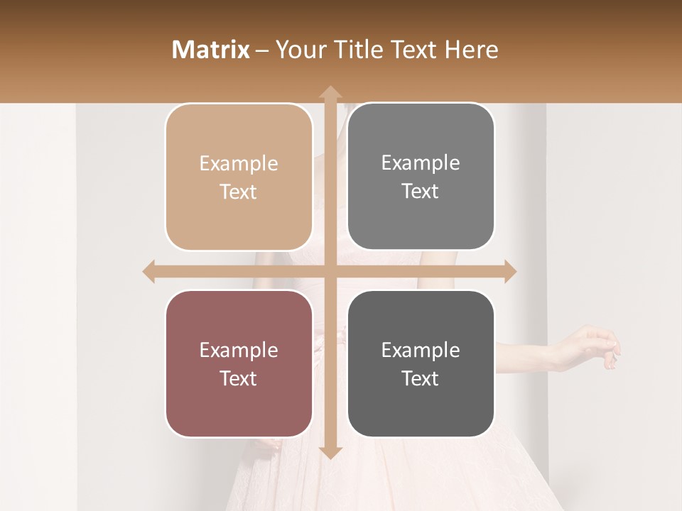 Girl In A Pink Dress PowerPoint Template