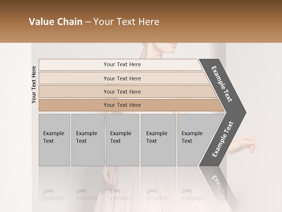 Girl In A Pink Dress PowerPoint Template