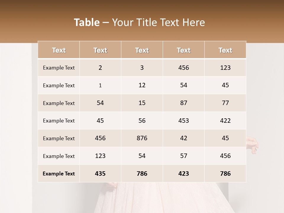 Girl In A Pink Dress PowerPoint Template