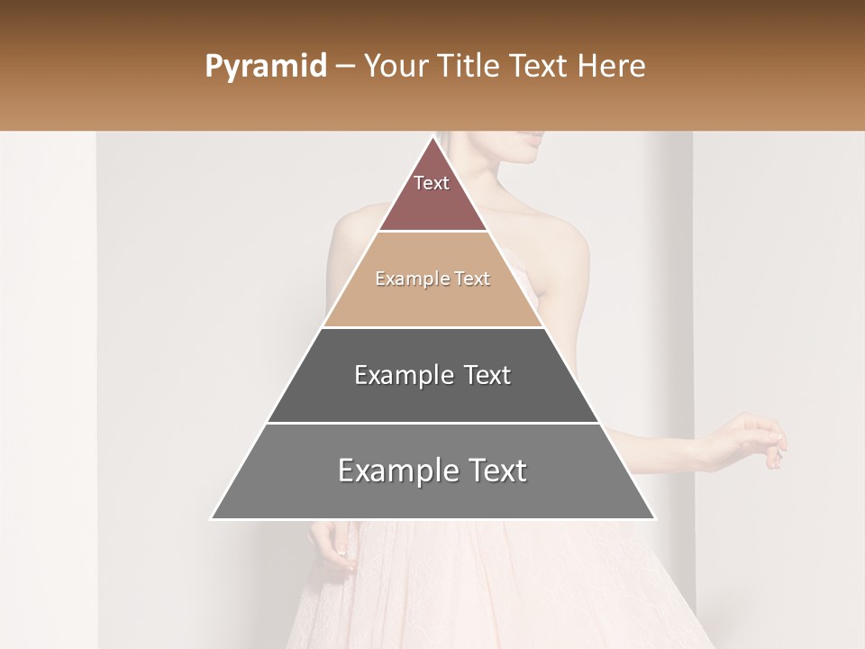 Girl In A Pink Dress PowerPoint Template