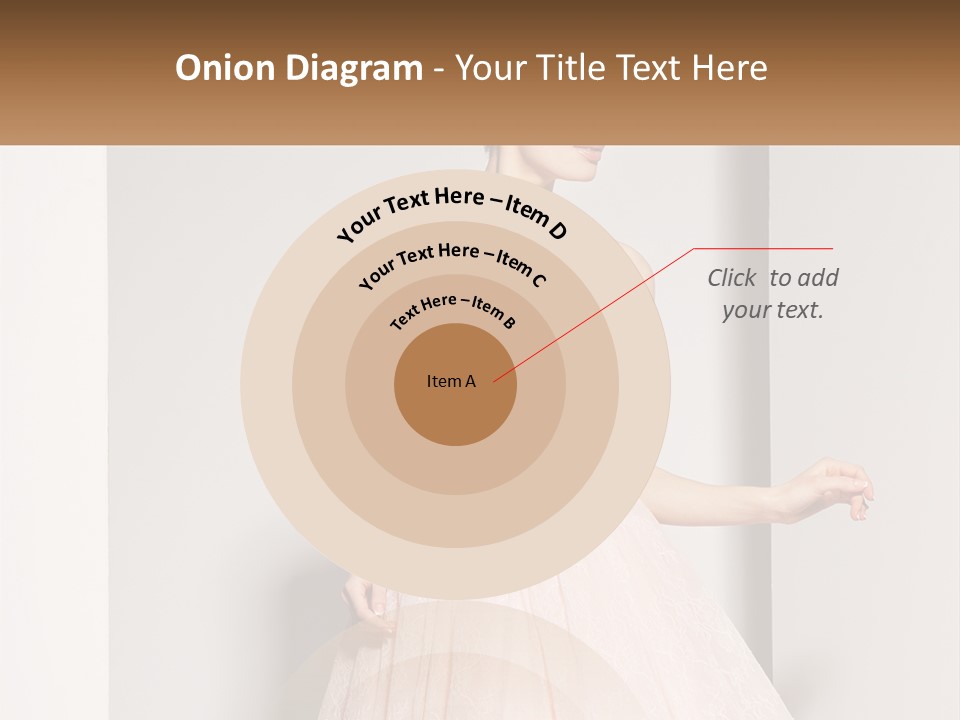 Girl In A Pink Dress PowerPoint Template