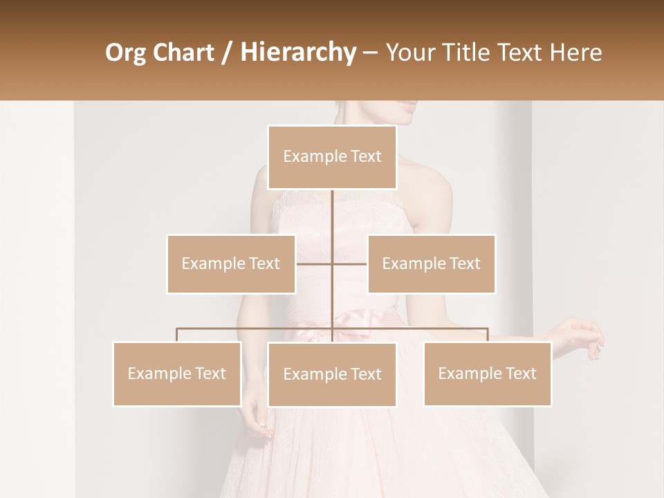 Girl In A Pink Dress PowerPoint Template