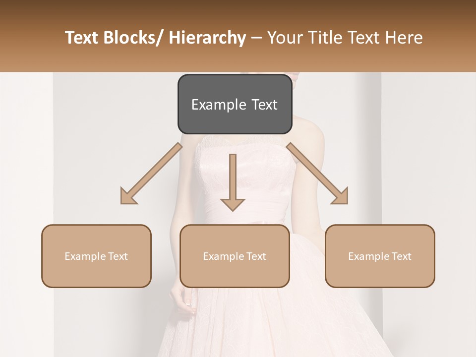 Girl In A Pink Dress PowerPoint Template