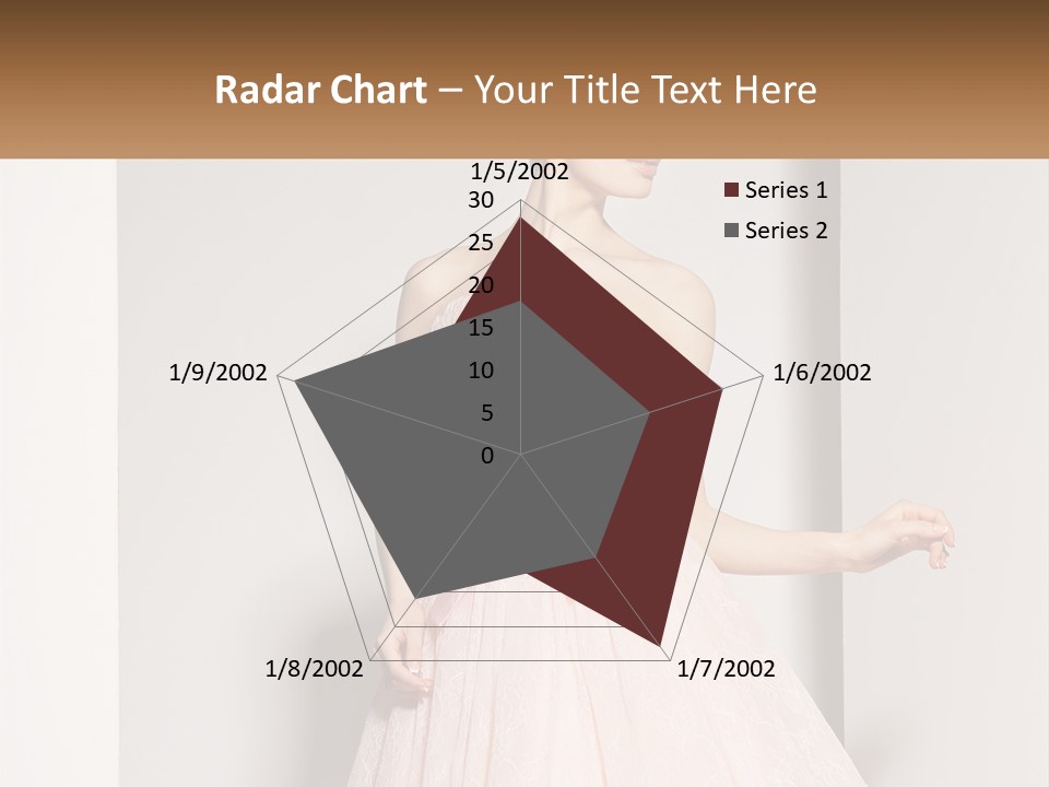 Girl In A Pink Dress PowerPoint Template