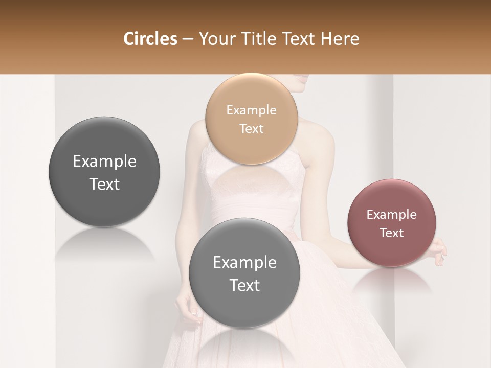 Girl In A Pink Dress PowerPoint Template