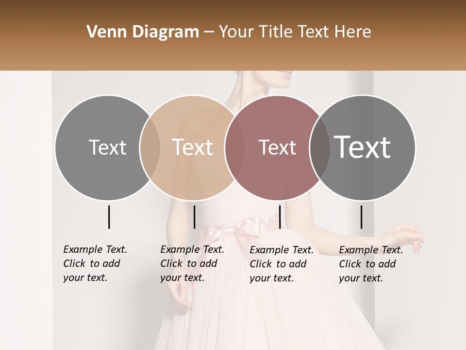 Girl In A Pink Dress PowerPoint Template