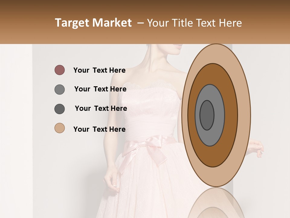 Girl In A Pink Dress PowerPoint Template