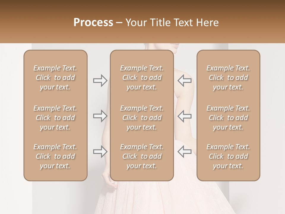 Girl In A Pink Dress PowerPoint Template