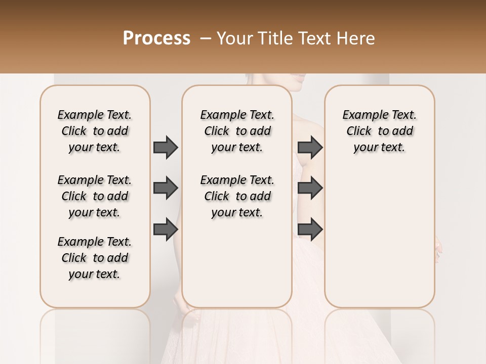 Girl In A Pink Dress PowerPoint Template