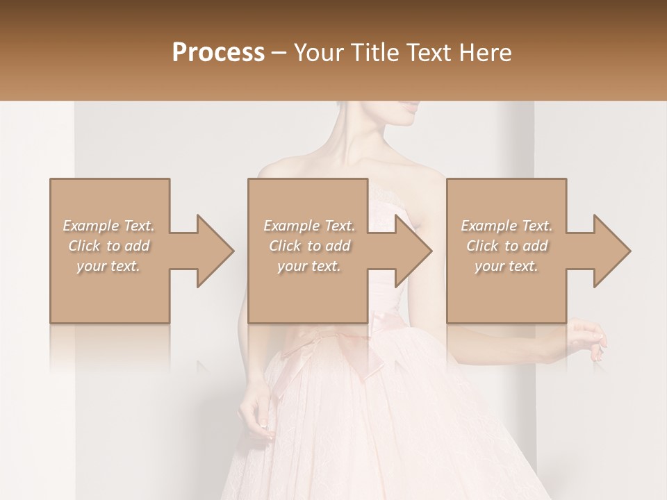 Girl In A Pink Dress PowerPoint Template