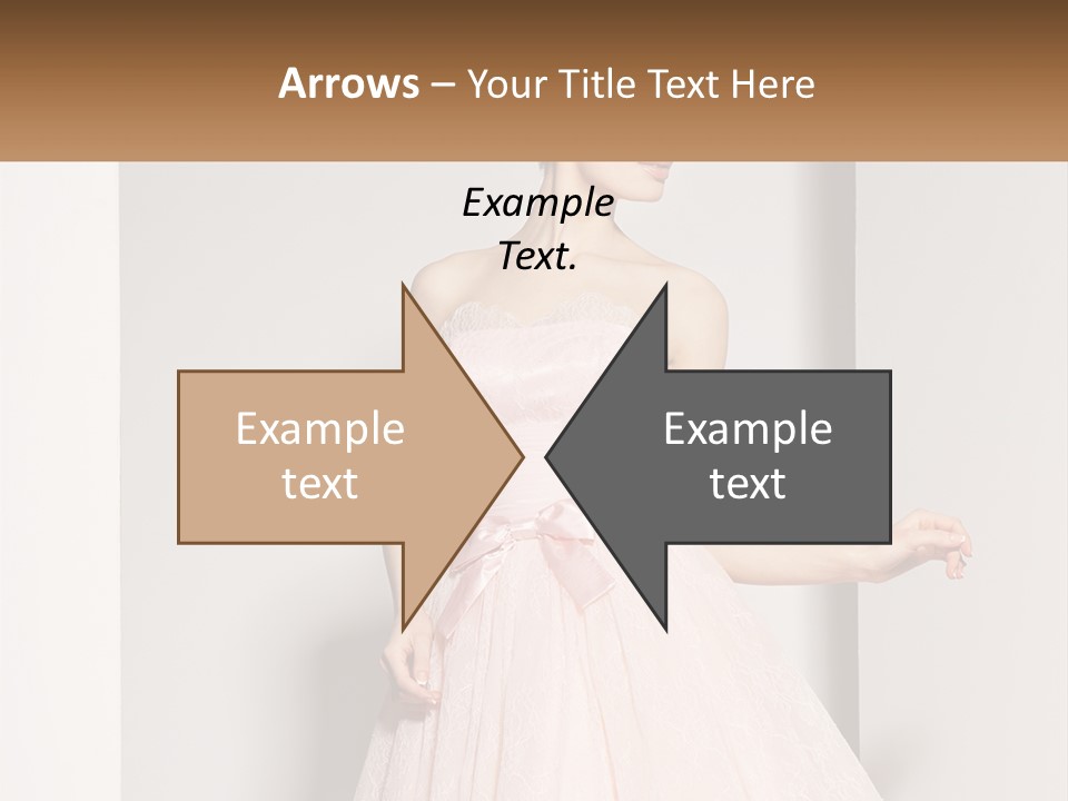 Girl In A Pink Dress PowerPoint Template