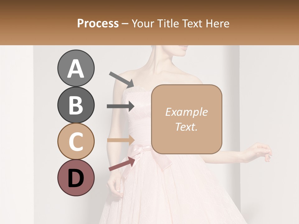 Girl In A Pink Dress PowerPoint Template