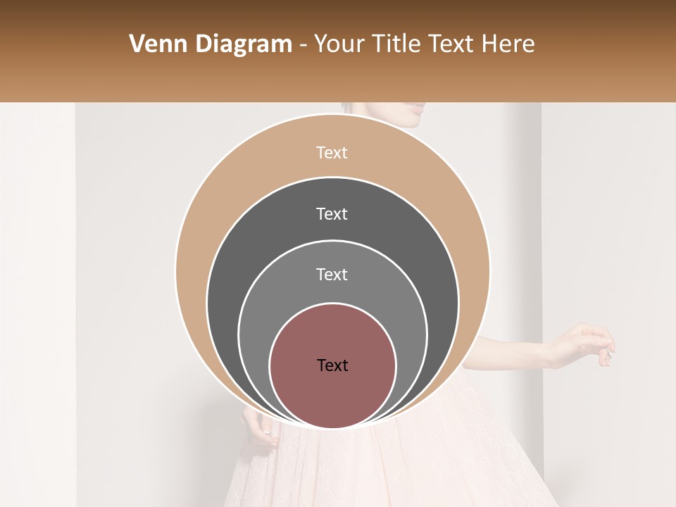 Girl In A Pink Dress PowerPoint Template