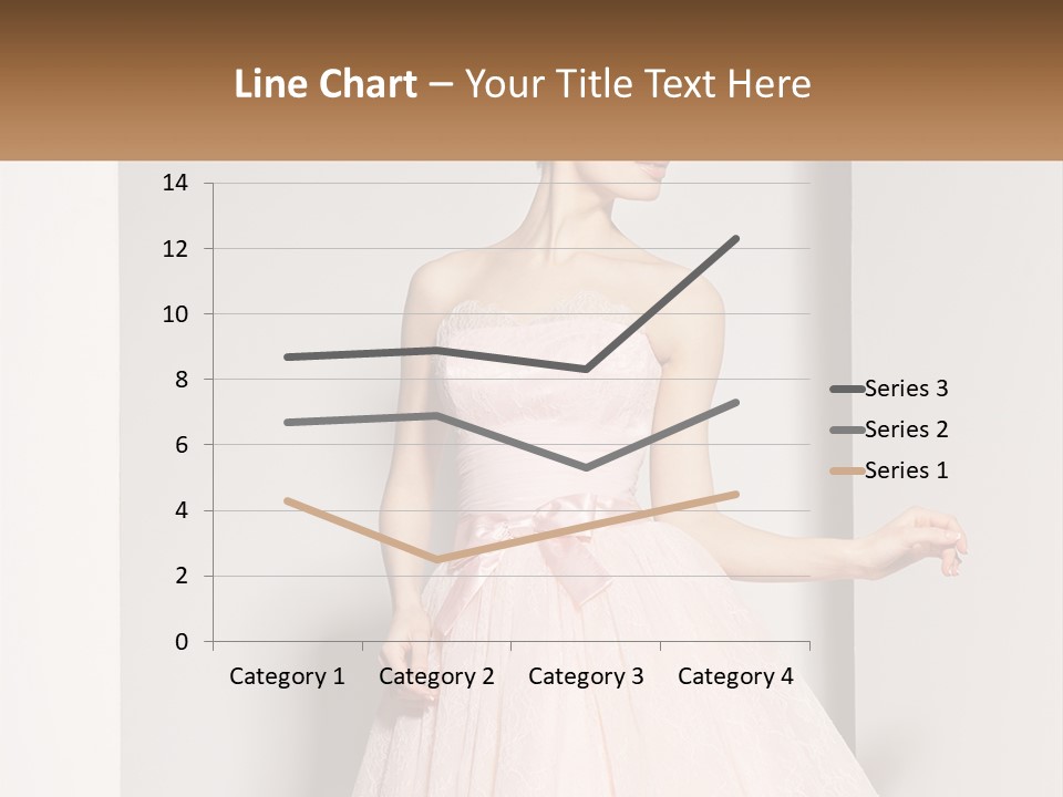 Girl In A Pink Dress PowerPoint Template