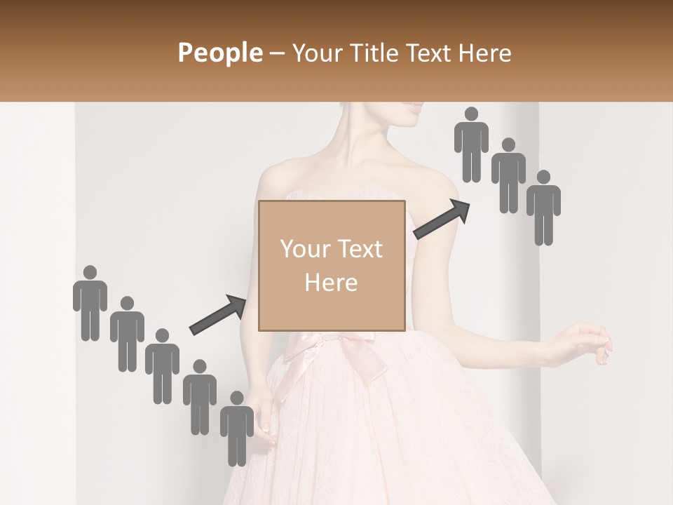 Girl In A Pink Dress PowerPoint Template