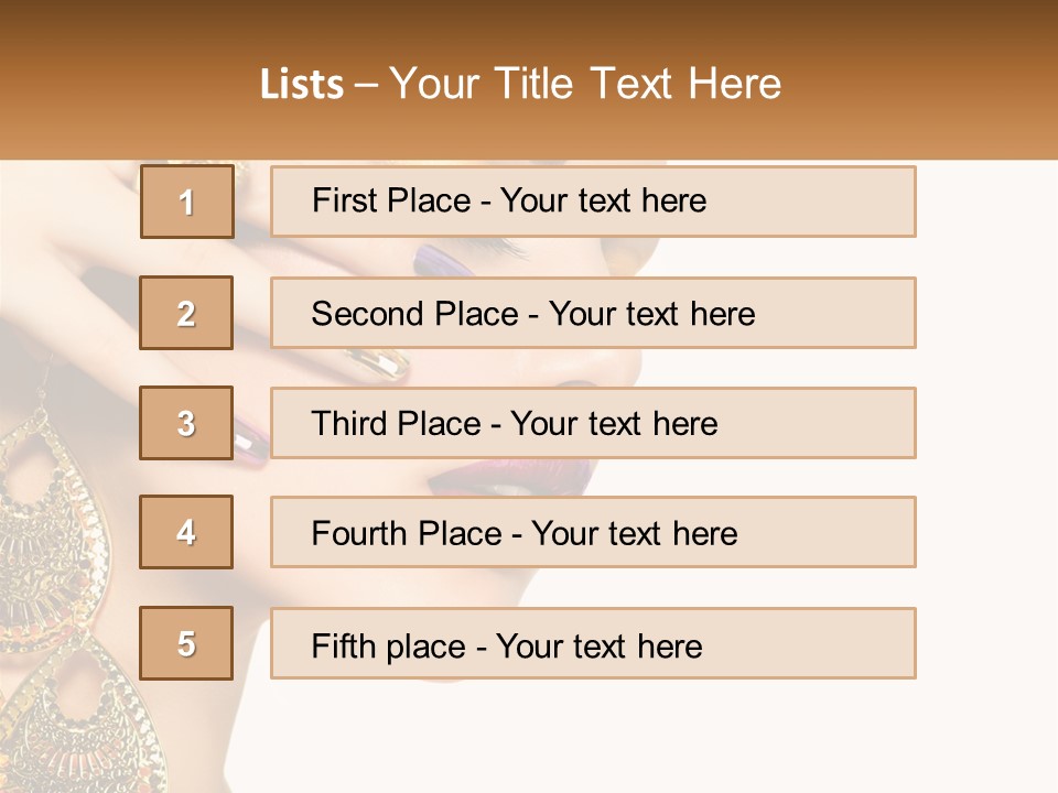Girl's Make-Up PowerPoint Template