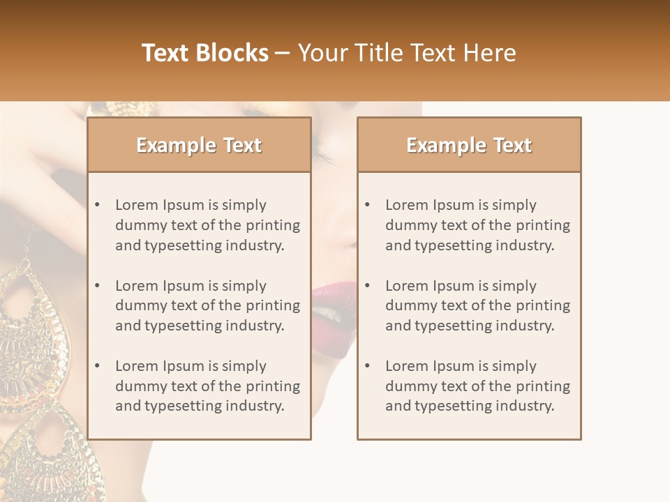 Girl's Make-Up PowerPoint Template