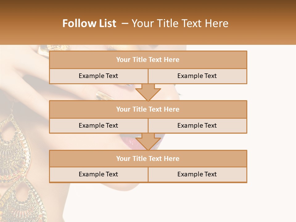 Girl's Make-Up PowerPoint Template