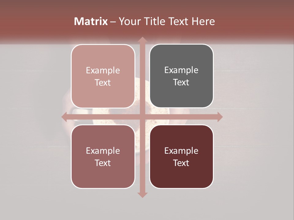 Heart On Coffee Foam In Female Hands PowerPoint Template