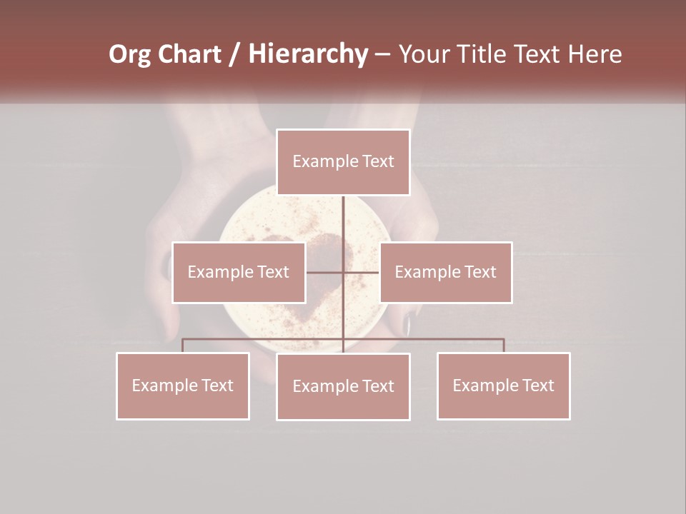 Heart On Coffee Foam In Female Hands PowerPoint Template