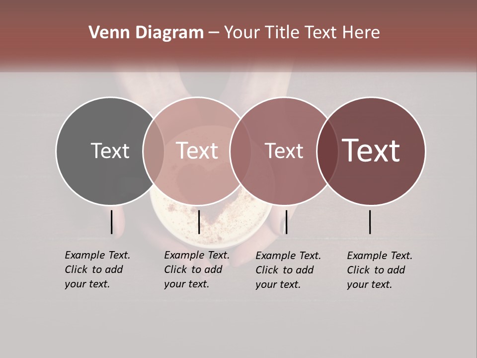 Heart On Coffee Foam In Female Hands PowerPoint Template