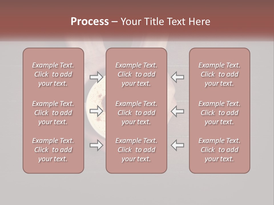 Heart On Coffee Foam In Female Hands PowerPoint Template