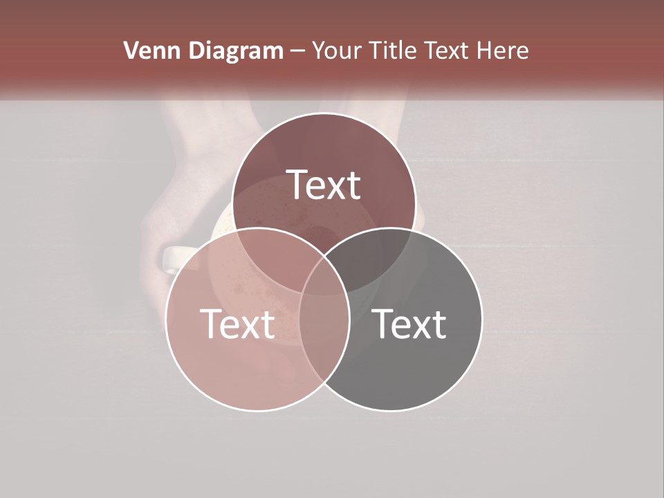 Heart On Coffee Foam In Female Hands PowerPoint Template