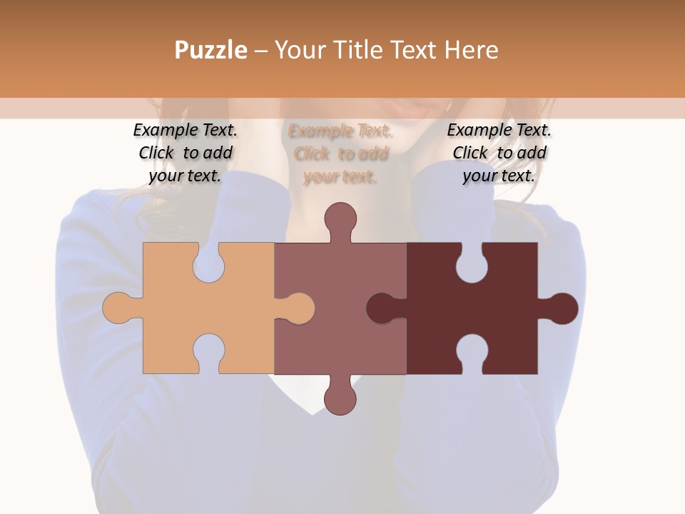 Headache In A Girl PowerPoint Template