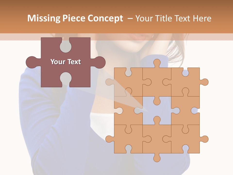 Headache In A Girl PowerPoint Template