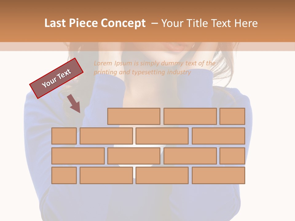 Headache In A Girl PowerPoint Template