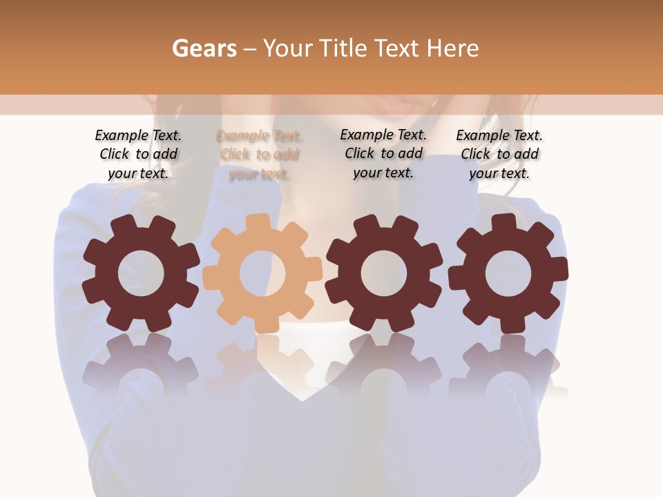 Headache In A Girl PowerPoint Template