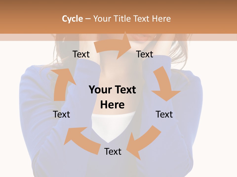 Headache In A Girl PowerPoint Template